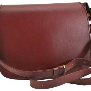 Authentic Cartier Must de Cartier Leather Shoulder Cross Body Bag Bordeaux 😍😍